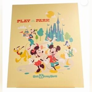 Disney Parks ‘Play in the Park’ WDW Castle Mickey Minnie Frame Wall Art New